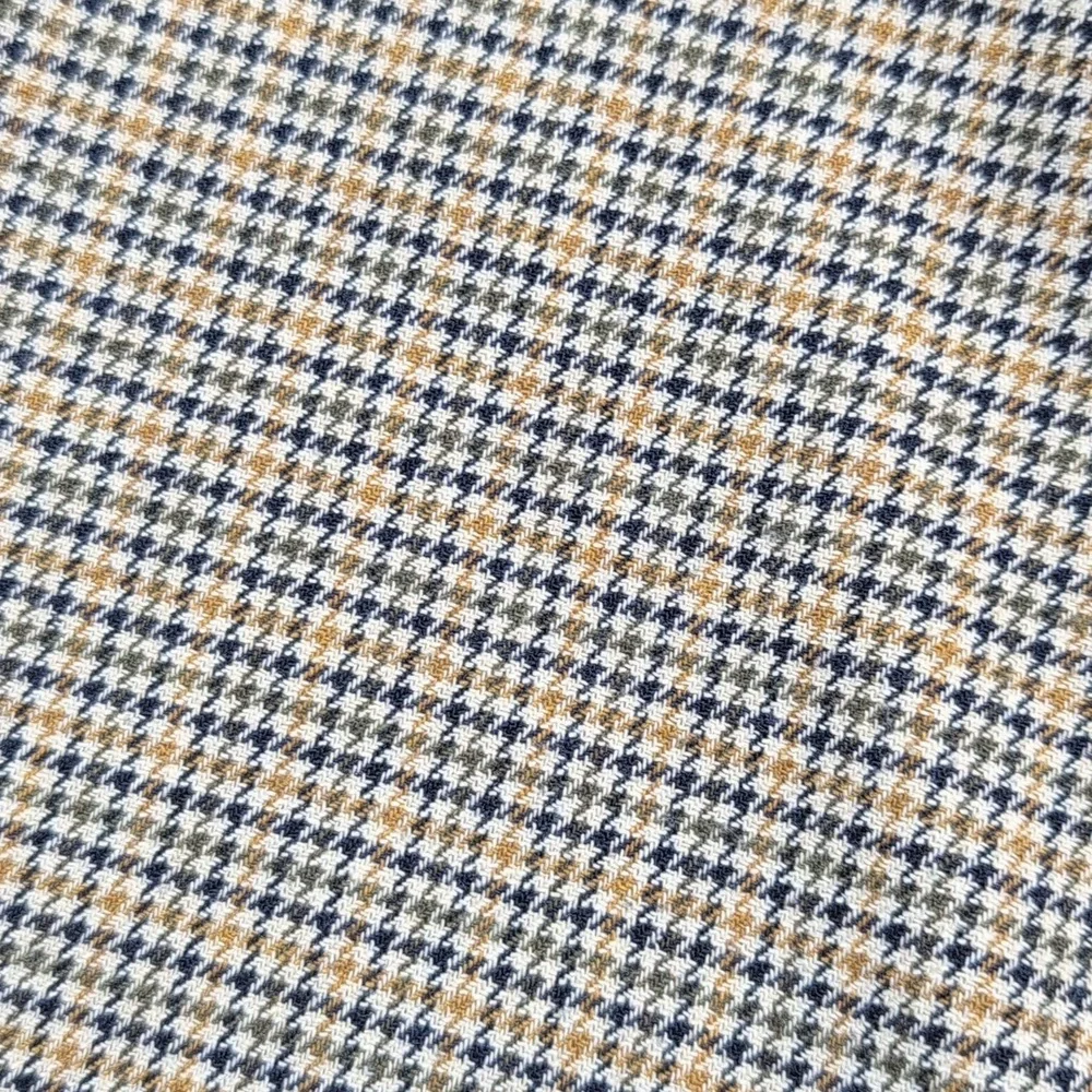 A.L.C. Javier Tan & Navy Plaid Split Hem Trousers Dress Pant Size 2 Waist 15" - Picture 12 of 15